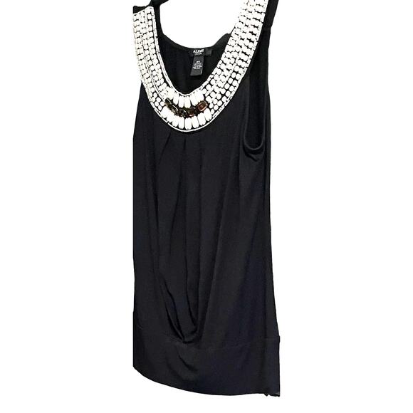 ALFANI SLEVELESS ROUND NECK BLOUSE, WOMENS, P/S, PULL-OVER, RHINESTONES/JEWELS - Picture 14 of 15